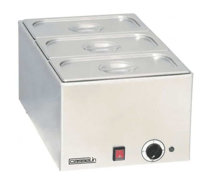 Bain-marie avec 3 x GN 1/3 CASSELIN CBM3