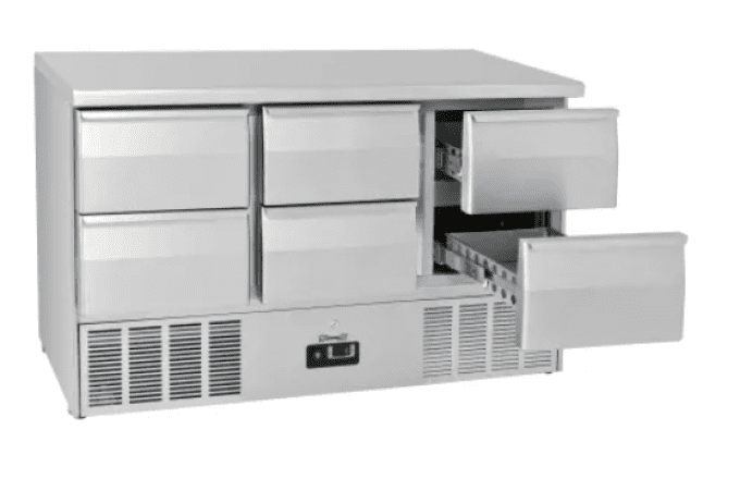 Saladette - Desserte réfrigérée 6 tiroirs GN 1/1 CASSELIN  CSA6T