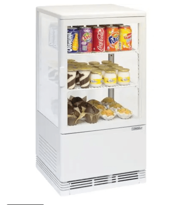 Mini vitrine réfrigérée positive 58L Blanche CASSELIN CVR58LB