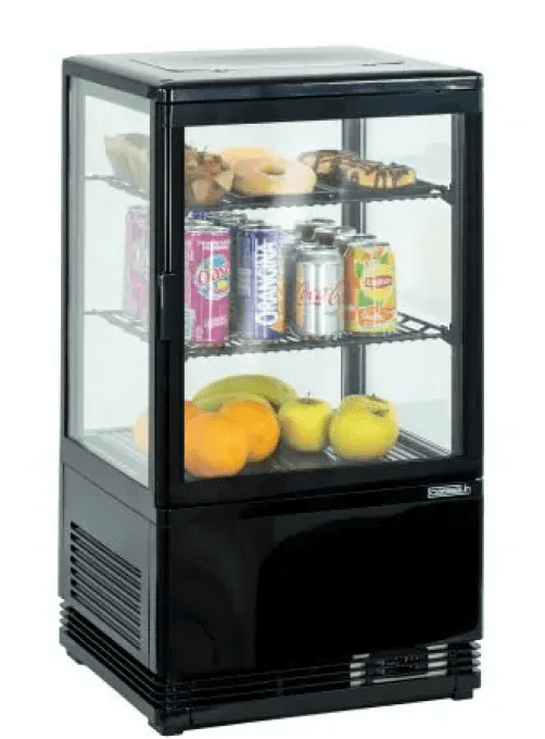 Mini vitrine réfrigérée positive 58L Noire CASSELIN CVR58LN