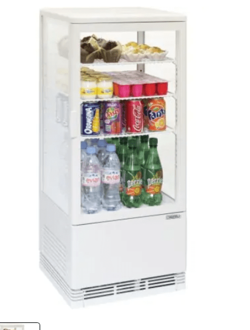 Mini vitrine réfrigérée positive 78L Blanche CASSELIN CVR78LB