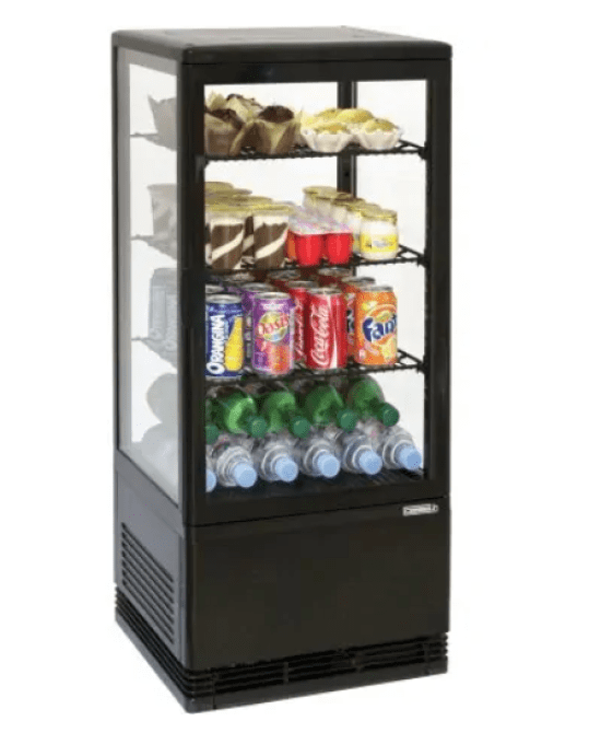 Mini vitrine réfrigérée positive 78L Noire CASSELIN CVR78LN