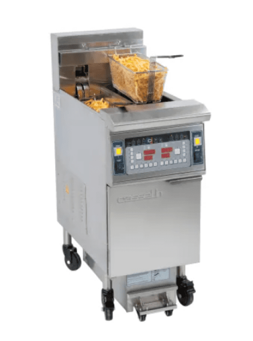 Friteuse électrique avec filtration 2 x 12 litres 17kW CASSELIN CFPF212