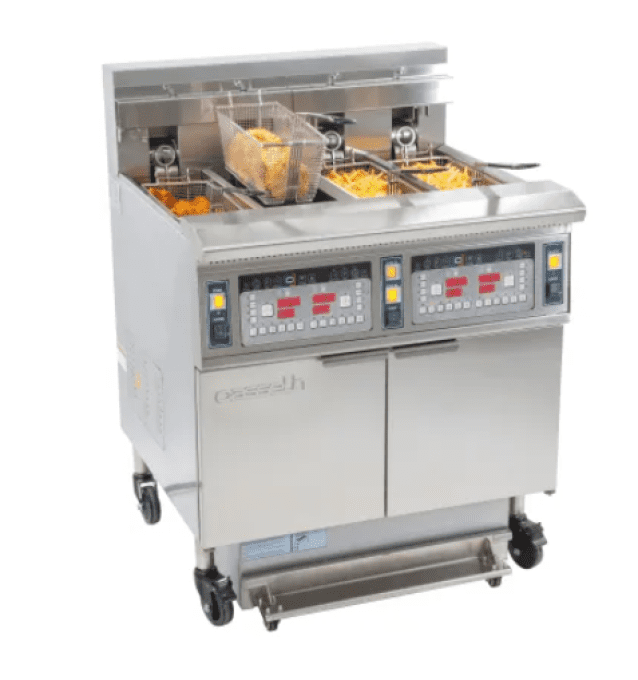 Friteuse électrique avec filtration 4 x 12 litres 17+17kW CASSELIN CFPF124