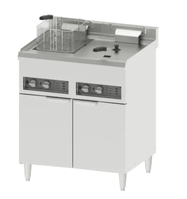 Friteuse électrique sur pieds 2 x 16 litres CASSELIN  CFP162B   