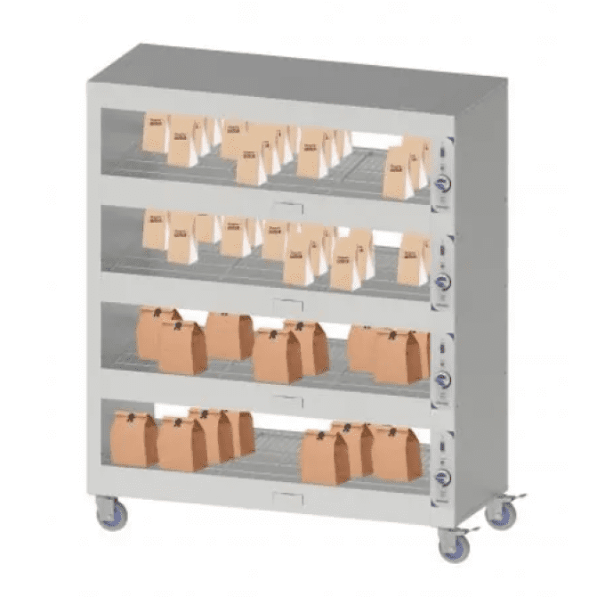 Etagère chauffante mobile 180 CASSELIN CECM180