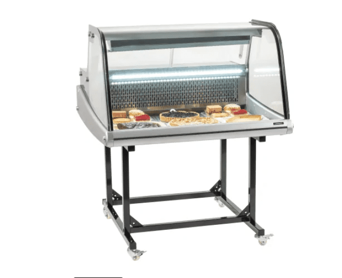 Vitrine réfrigérée de marché 175L sur chariot CASSELIN CVRM175L