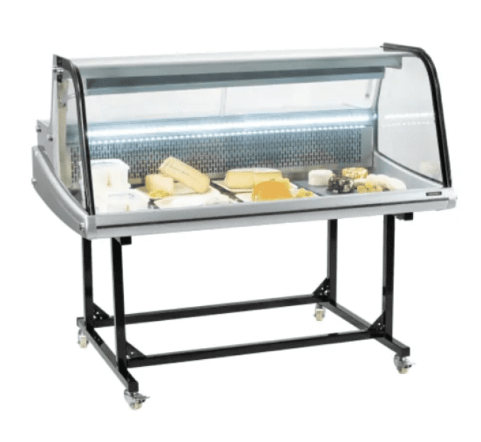 Vitrine réfrigérée de marché 256L sur chariot CASSELIN CVRM256L  