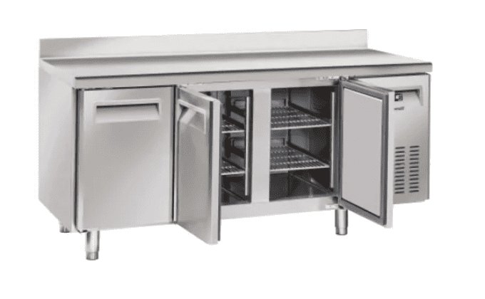 Table réfrigérée avec dosseret 3 portes CASSELIN CTARD3P   