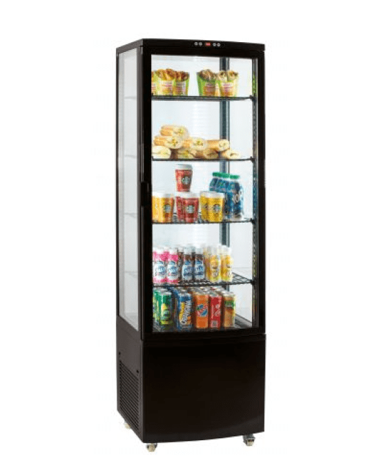 Vitrine réfrigérée positive 235L NOIRE CASSELIN CVR235LN