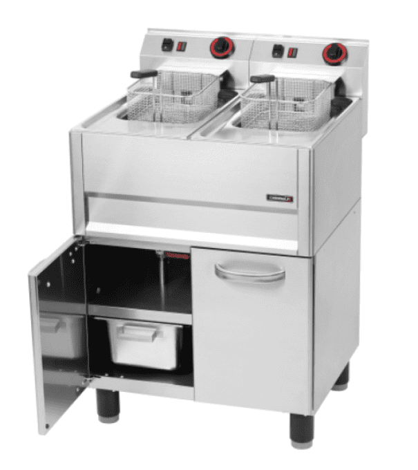 Friteuse électrique 2 x 8 litres avec soubassement 66 CASSELIN C6FE8266S  