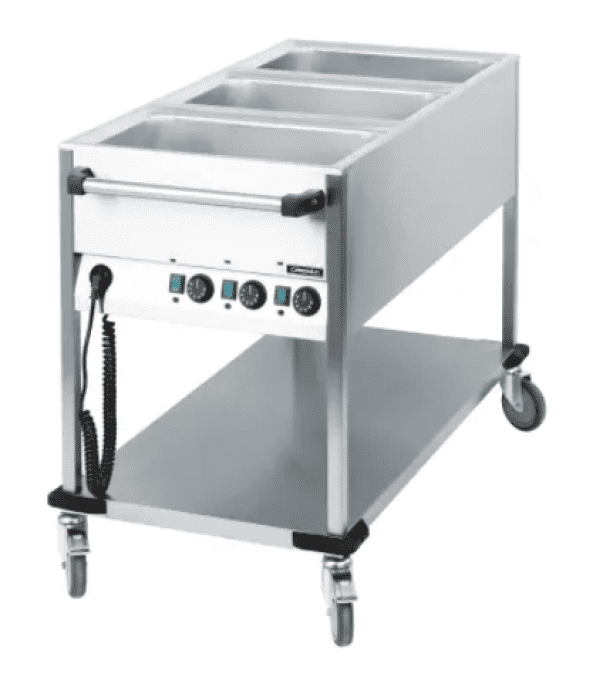  Chariot bain-marie à eau 3 x GN 1/1CASSELIN CCBM3V